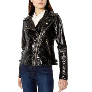 NWT Jessica Simpson Patent Leather Moto Jacket